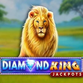 Try Diamond King Jackpots slot by SpinPlay Games on rabbitreelscasino.se – logo image