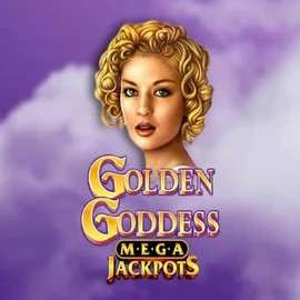 Jackpots logo of Golden Goddess Megajackpots from IGT at Rabbit Reel Casino