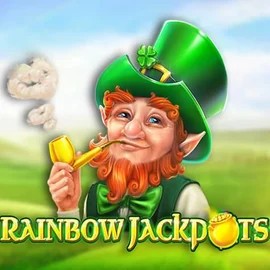 Rainbow Jackpots by Red Tiger Gaming, showcased at rabbitreelscasino.se – game logo