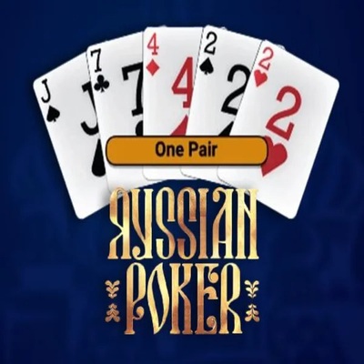 Russian Poker slot icon by OneTouch Games, available at Rabbit Reel Casino